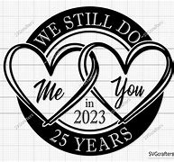 Image result for 25th Anniversary Heart SVG