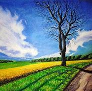 Image result for Oil Pastel Landscape