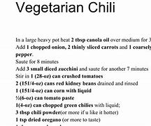 Image result for Vegetarian Chili Recipe