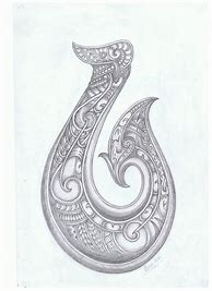 Image result for Polynesian Fish Hook Drawing