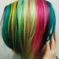 Image result for Rainbow Anime Hair GIF