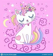 Image result for Cat Cartoon Baby Unicorn
