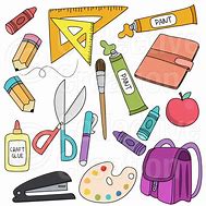 Image result for Arts and Crafts Supplies Cartoon