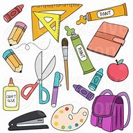 Image result for High School Supplies Clip Art