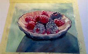 Image result for Watercolor Fruit Still Life