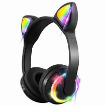 Image result for Light-Up Cat Ear Headphones