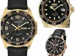 Image result for Black and Gold Watch Band