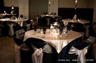 Image result for Champagne and Black Wedding Tables