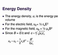 Image result for Energy Density Model