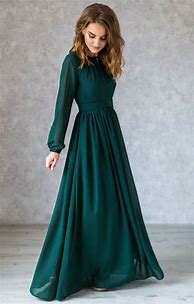 Image result for Emerald Green Long Sleeve Dress
