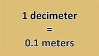 Image result for Decimeter to Meter Worksheets