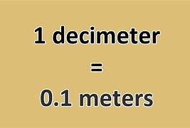 Image result for How Long Is a Decimeter