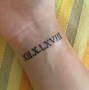 Image result for Roman Numerals Tattoo Chart