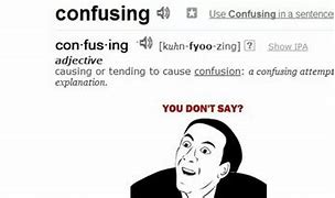 Image result for Memes Confusing Words