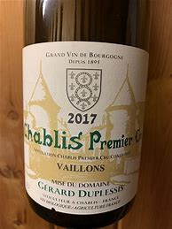 Image result for Caves Duplessis Chablis Vaillons