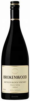 Image result for Brokenwood Shiraz Mistress Block