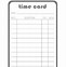 Image result for Free Printable Time Card Template