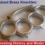 Image result for brass knuckle history