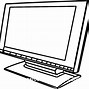 Image result for Computer Monitor Clip Art Transparent Black and White