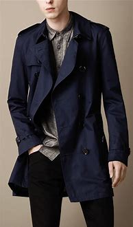 Image result for Men's Mid Length Trench Coat