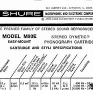 Image result for Shure M93E Cartridge