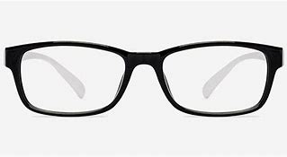 Image result for Black and White Glasses Frames