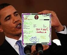 Image result for obama birth certificate