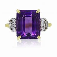 Image result for Emerald Cut Amethyst Ring