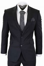 Image result for Men's Black Suits Slim Fit