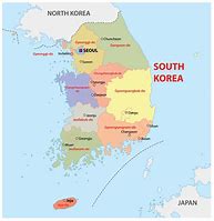 Image result for South Korea Map Asia