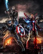 Image result for Endgame Iron Man Thor Captain America Avengers