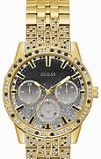 Image result for Guess Gold Watch and Black with Diamonds