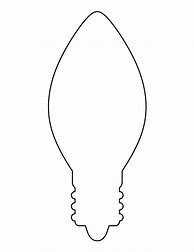 Image result for Christmas Light Bulb Template Printable