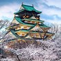 Image result for Osaka Castle by Night Wallpaper