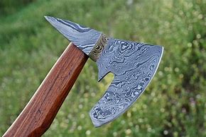 Image result for Damascus Steel Throwing Axe