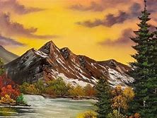 Image result for Bob Ross Painting Happy Little Trees