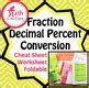 Image result for Fraction to Decimal Conversion Cheat Sheet