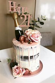 Image result for Pretty 21st Birthday Cakes