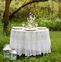 Image result for White Round Tablecloths