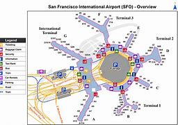 Image result for SFO Airport Map Terminal 1