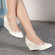 Image result for Wedding Wedge Shoes
