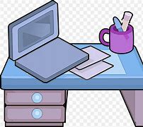 Image result for Computer On the Table Cartoon