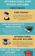 Image result for Fake High School Diploma Template