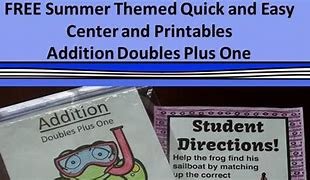 Image result for Doubles Plus One Printable