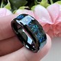 Image result for Tungsten Wedding Rings Tourmaline