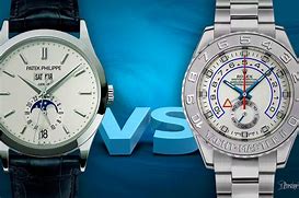 Image result for Rolex vs Patek Philippe
