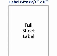 Image result for Full Sheet Labels