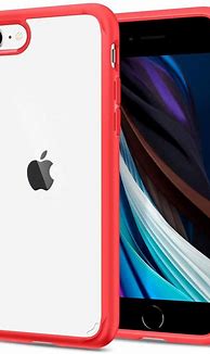 Image result for Red iPhone SE with Clear Case