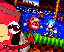 Image result for Ugandan Knuckles and Sonic