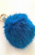 Image result for Fur Ball Keychain Blue